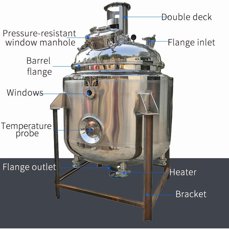 200L Electrically Heated and Insulated Stainless Steel Vacuum Reactor